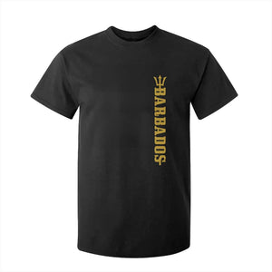 Funny Bajan Pride Barbados Trident T Shirt For Kid TS11 Black Print Your Wear