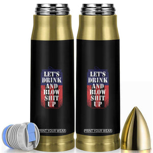 Funny Beer American Flag 4th of July Bullet Tumbler Merica Drinking USA TS10 Black Print Your Wear