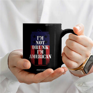 Funny Beer American Flag 4th of July Coffee Mug Not Drunk I am American Merica USA TS10 Print Your Wear