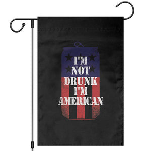 Funny Beer American Flag 4th of July Garden Flag Not Drunk I am American Merica USA TS10 Black Print Your Wear