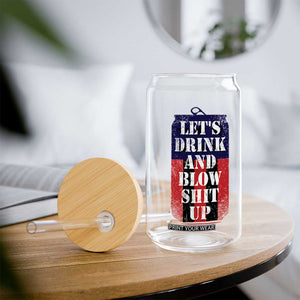 Funny Beer American Flag 4th of July Glass Can Merica Drinking USA TS10 Print Your Wear
