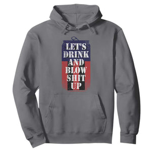 Funny Beer American Flag 4th of July Hoodie Merica Drinking USA TS10 Charcoal Print Your Wear