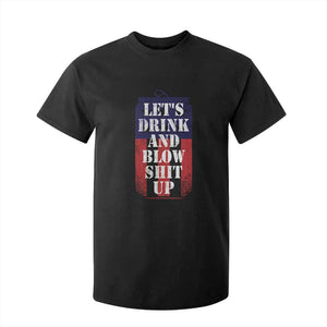 Funny Beer American Flag 4th of July T Shirt For Kid Merica Drinking USA TS10 Black Print Your Wear