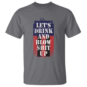 Funny Beer American Flag 4th of July T Shirt Merica Drinking USA TS10 Charcoal Print Your Wear