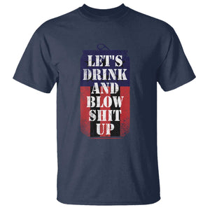 Funny Beer American Flag 4th of July T Shirt Merica Drinking USA TS10 Navy Print Your Wear