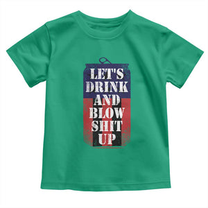 Funny Beer American Flag 4th of July Toddler T Shirt Merica Drinking USA TS10 Irish Green Print Your Wear