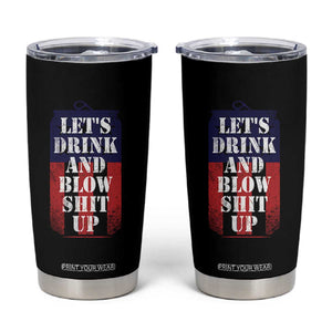 Funny Beer American Flag 4th of July Tumbler Cup Merica Drinking USA TS10 Black Print Your Wear