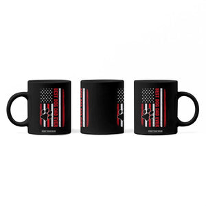 Funny Best Dog Dad Ever Coffee Mug Fathers Day Vintage American Flag Paw Prints TS11 Print Your Wear