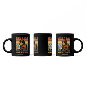 Funny Bigfoot Dad Coffee Mug Just A Dad Who Always Came Back With The Milk Retro Father's Day TS02 Print Your Wear