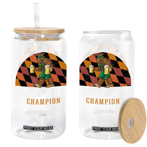 Funny Bigfoot Glass Can Oktoberfest Champion Beer Lederhosen TS11 Black Print Your Wear