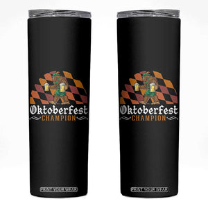 Funny Bigfoot Skinny Tumbler Oktoberfest Champion Beer Lederhosen TS11 Black Print Your Wear