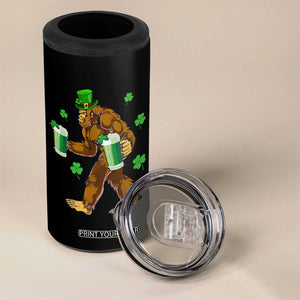 Funny Bigfoot St Patrick's Day Irish Beer Drinking 4 in 1 Can Cooler Tumbler TS11 Print Your Wear