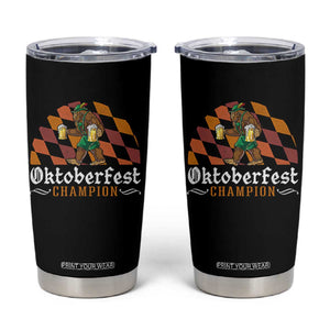 Funny Bigfoot Tumbler Cup Oktoberfest Champion Beer Lederhosen TS11 Black Print Your Wear