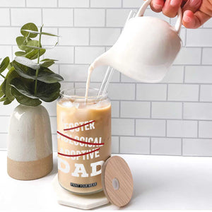 Funny Biological Adoptive Foster Dad Glass Can Fathers Day TS11 Print Your Wear