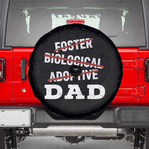 Funny Biological Adoptive Foster Dad Spare Tire Cover Fathers Day TS11 Black Print Your Wear