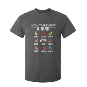 Funny Bird Watching T Shirt For Kid How To Identify A Bird TS02 Dark Heather Print Your Wear