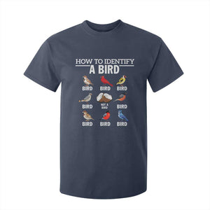 Funny Bird Watching T Shirt For Kid How To Identify A Bird TS02 Navy Print Your Wear