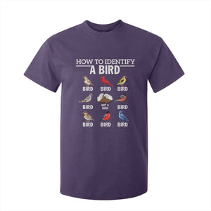 Funny Bird Watching T Shirt For Kid How To Identify A Bird TS02 Purple Print Your Wear