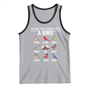 Funny Bird Watching Tank Top How To Identify A Bird TS02 Athletic Heather Black Print Your Wear