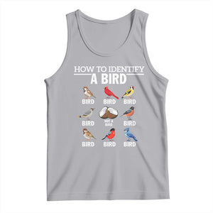 Funny Bird Watching Tank Top How To Identify A Bird TS02 Athletic Heather Print Your Wear