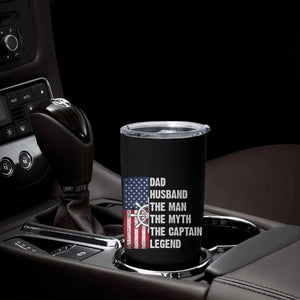 Funny Boat Captain Tumbler Cup Dad Husband The Man The Myth The Captain Legend TS11 Print Your Wear