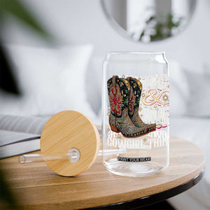 Funny Boots And Bling Its A Cowgirl Thing Glass Can Western Country Girl Boots TS11 Print Your Wear