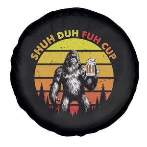 Funny Camping Bigfoot Drinking Spare Tire Cover Shuh Duh Fuh Cup Campers Retro TS02 Print Your Wear