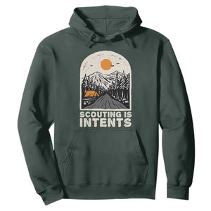 Funny Camping Is Intent Hoodie For Camper Hiking Outdoors Adventure Lover TS02 Dark Forest Green Print Your Wear