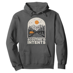 Funny Camping Is Intent Hoodie For Camper Hiking Outdoors Adventure Lover TS02 Dark Heather Print Your Wear