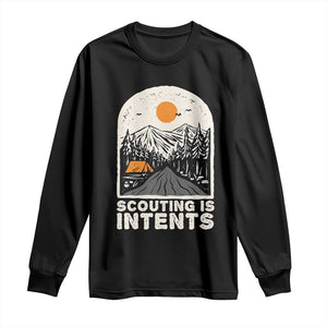 Funny Camping Is Intent Long Sleeve Shirt For Camper Hiking Outdoors Adventure Lover TS02 Black Print Your Wear