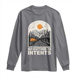 Funny Camping Is Intent Long Sleeve Shirt For Camper Hiking Outdoors Adventure Lover TS02 Charcoal Print Your Wear