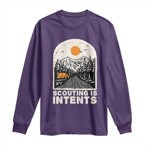 Funny Camping Is Intent Long Sleeve Shirt For Camper Hiking Outdoors Adventure Lover TS02 Purple Print Your Wear