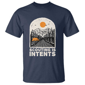 Funny Camping Is Intent T Shirt For Camper Hiking Outdoors Adventure Lover TS02 Navy Print Your Wear