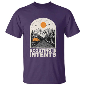 Funny Camping Is Intent T Shirt For Camper Hiking Outdoors Adventure Lover TS02 Purple Print Your Wear