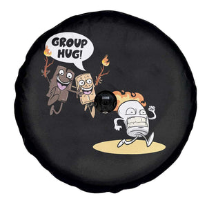 Funny Camping Spare Tire Cover Group Hug S'more Roasting Outdoor TS11 Print Your Wear