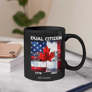 Funny Canadian American Coffee Mug Dual Citizen Liberty Or Death A Mari Usque Ad Mare TS11 Print Your Wear