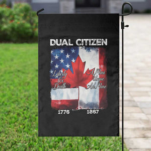 Funny Canadian American Garden Flag Dual Citizen Liberty Or Death A Mari Usque Ad Mare TS11 Print Your Wear