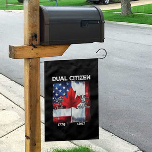 Funny Canadian American Garden Flag Dual Citizen Liberty Or Death A Mari Usque Ad Mare TS11 Print Your Wear