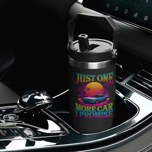 Funny Car Lover Flip Straw Tumbler Just One More Car I Promise TS09 Print Your Wear