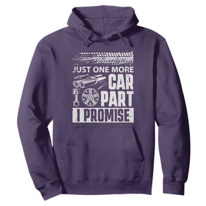 Funny Car Mechanic Just One More Car Part I Promise Hoodie Car Lover Gag TS11 Purple Print Your Wear