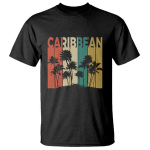 Funny Caribbean Vintage Palm Tree Sunset Summer Beach Vacation T Shirt TS11 Black Print Your Wear