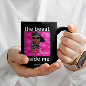 Funny Cat Meme Coffee Mug The Beast Inside Me TS09 Print Your Wear