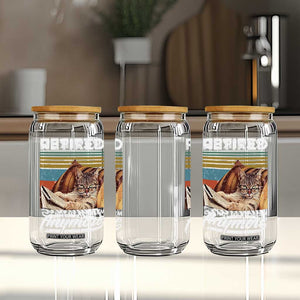 Funny Cat Retired Glass Can Not My Problem Anymore 90s Vintage Style TS10 Print Your Wear