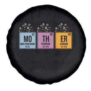 Funny Chemist Mom Spare Tire Cover Mother Flowers Periodic Table TS11 Print Your Wear