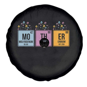 Funny Chemist Mom Spare Tire Cover Mother Flowers Periodic Table TS11 Print Your Wear