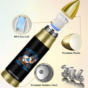 Funny Chicka Boom Boom 4th Of July Bullet Tumbler Patriotic Farmers Chicken Lover TS11 Print Your Wear