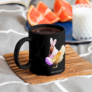 Funny Chicken Bunny Coffee Mug Happy Easter Eggs Farm TS02 Print Your Wear
