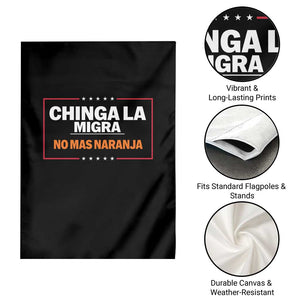 Funny Chinga La Migra No Mas Naranja Garden Flag Star Stripes TS11 Print Your Wear