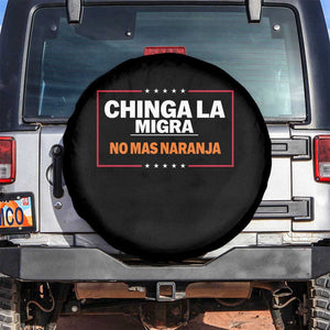 Funny Chinga La Migra No Mas Naranja Spare Tire Cover Star Stripes TS11 No hole Black Print Your Wear
