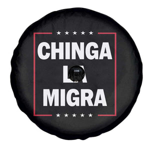 Funny Chinga La Migra Spare Tire Cover Star Stripes TS11 Print Your Wear